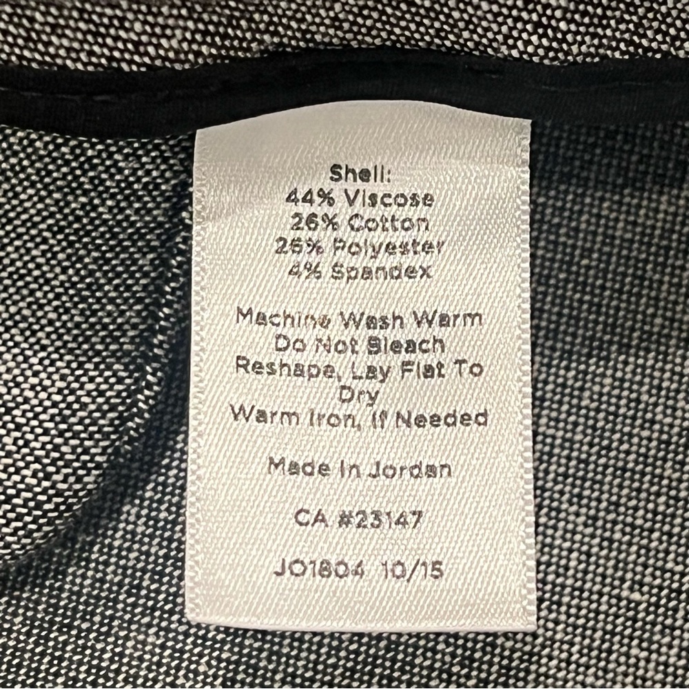 NEW $129 Talbots Woman Newport Ankle Trousers Black/White Melange 18 Elasticized - Picture 11 of 16